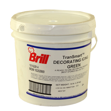 Brill Decorating Icing Green Transmart Pail 14lbs 10202869